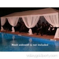 Quictent 10' x 20' Outdoor Gazebo Canopy Wedding Party Tent with 6 Removable Sidewall & Elegant Church Window   
